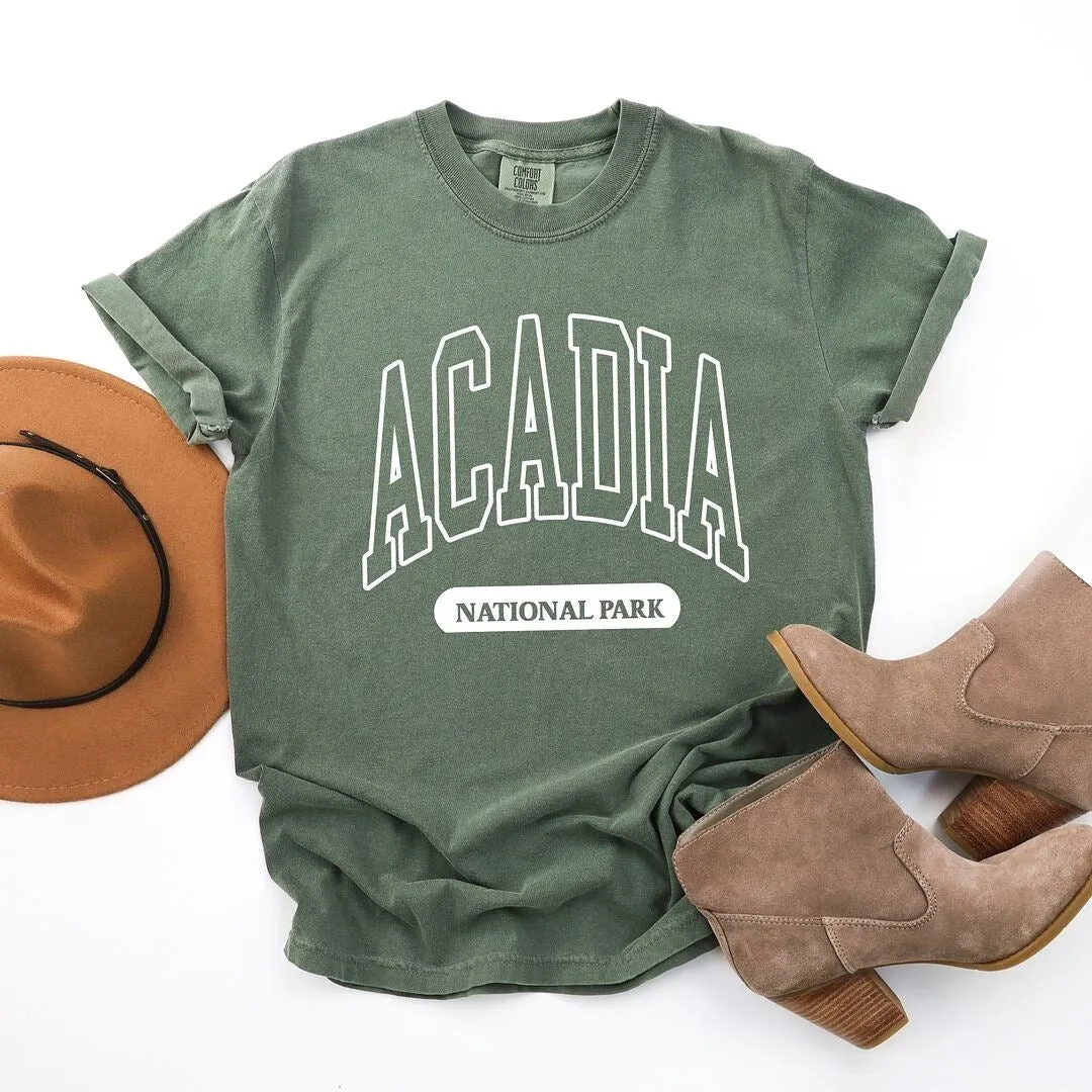 Acadia National Park Varsity Garment Dyed Tee sold by Zulily