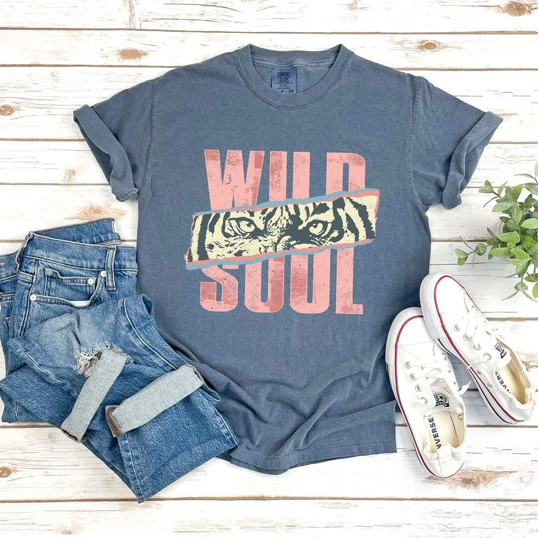 Wild Soul Tiger Garment Dyed Tee sold by Zulily