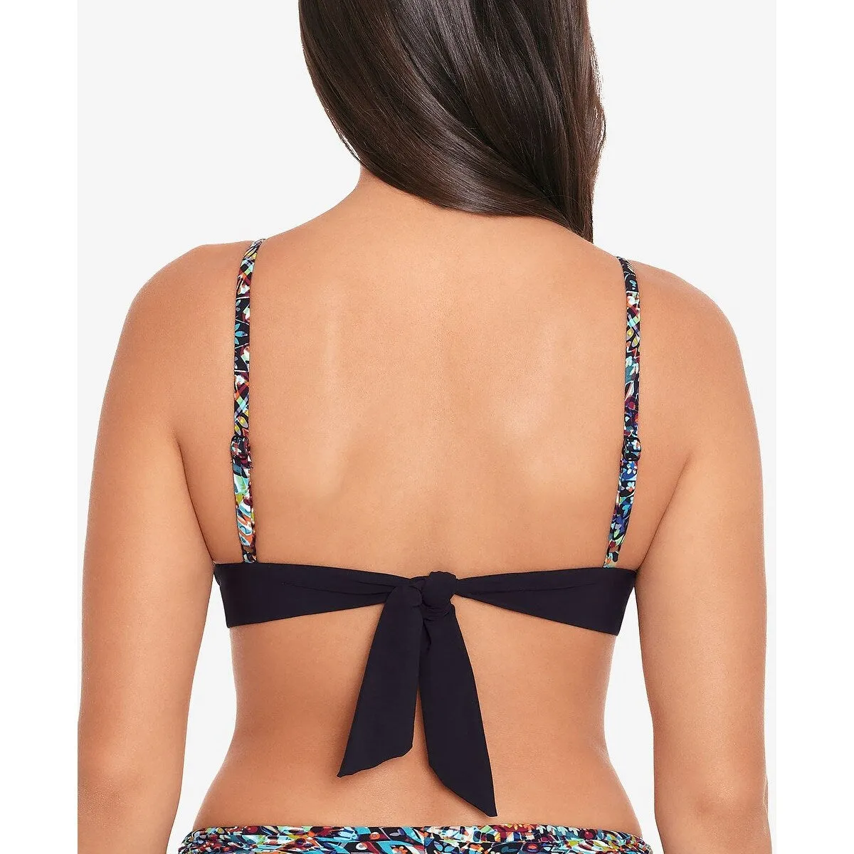 Skinny Dippers Women's Motley Bridgette Bikini Top Swimsuit Black sold by Zulily product image thumbnail 2