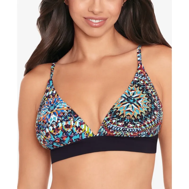 Skinny Dippers Women's Motley Bridgette Bikini Top Swimsuit Black sold by Zulily
