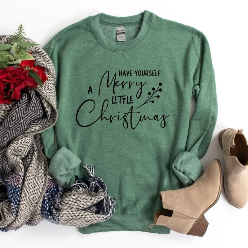 Have Yourself A Merry Little Christmas Berries Graphic Sweatshirt sold by Zulily