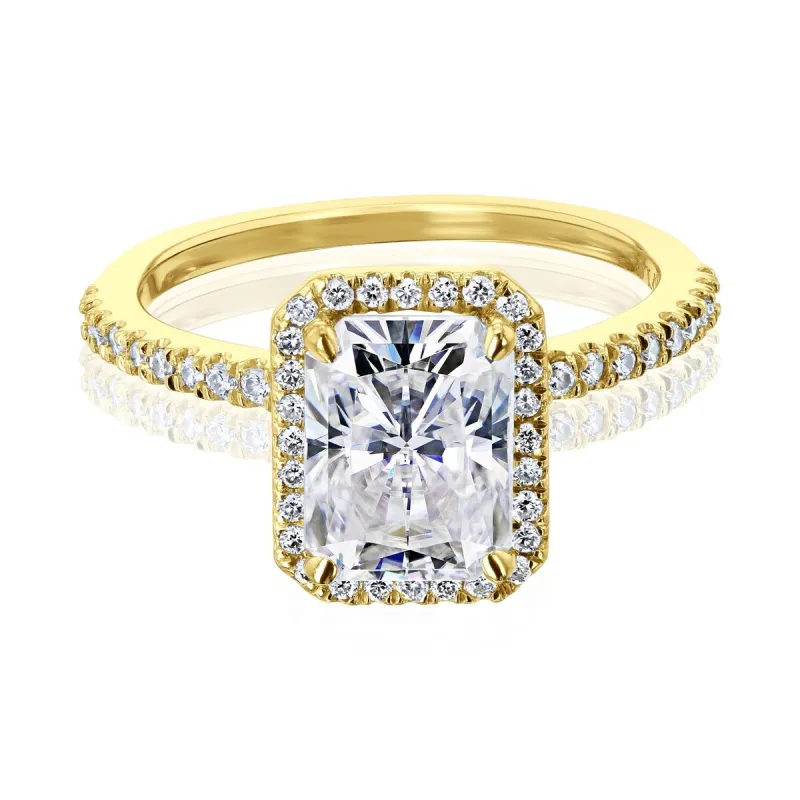 Annello by Kobelli 14k Gold Rhona Moissanite Engagement Ring (GH/VS, DEF/VS) sold by Zulily
