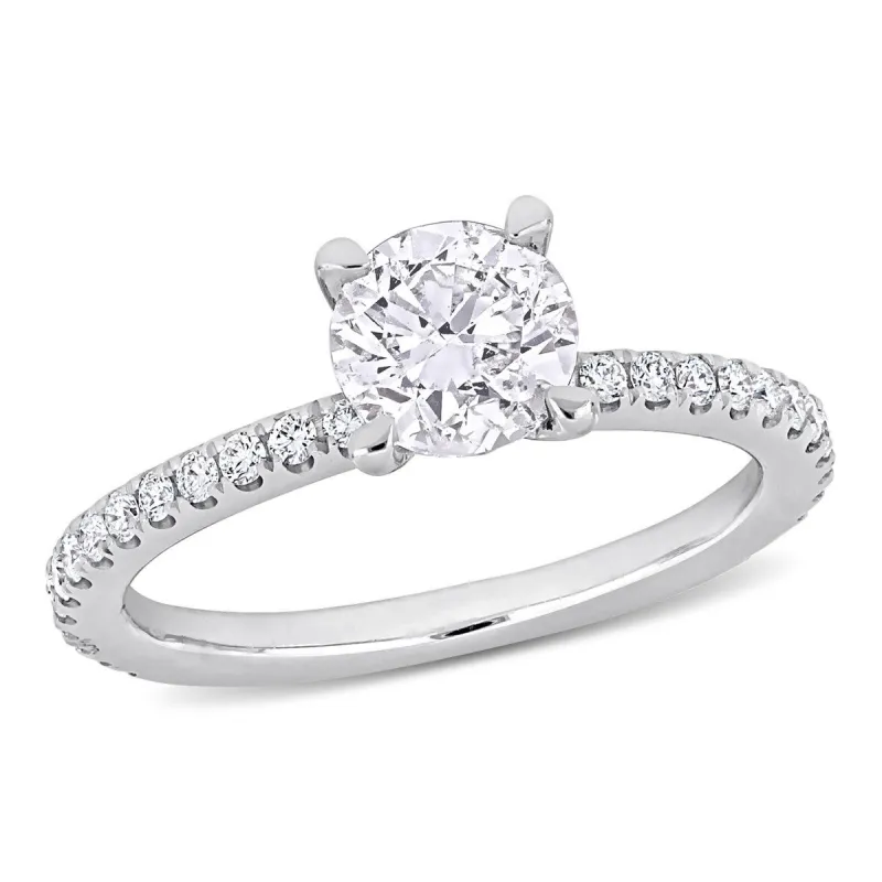 Miadora 1 1/3ct TDW Diamond Engagement Ring in 14k White Gold sold by Zulily