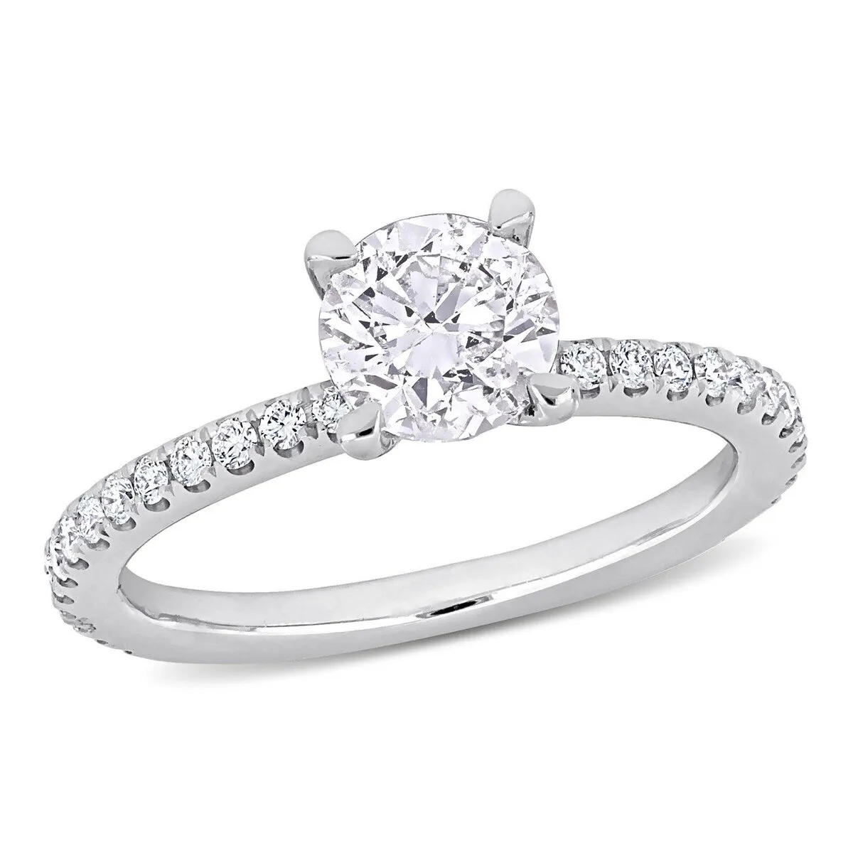 Miadora 1 1/3ct TDW Diamond Engagement Ring in 14k White Gold sold by Zulily
