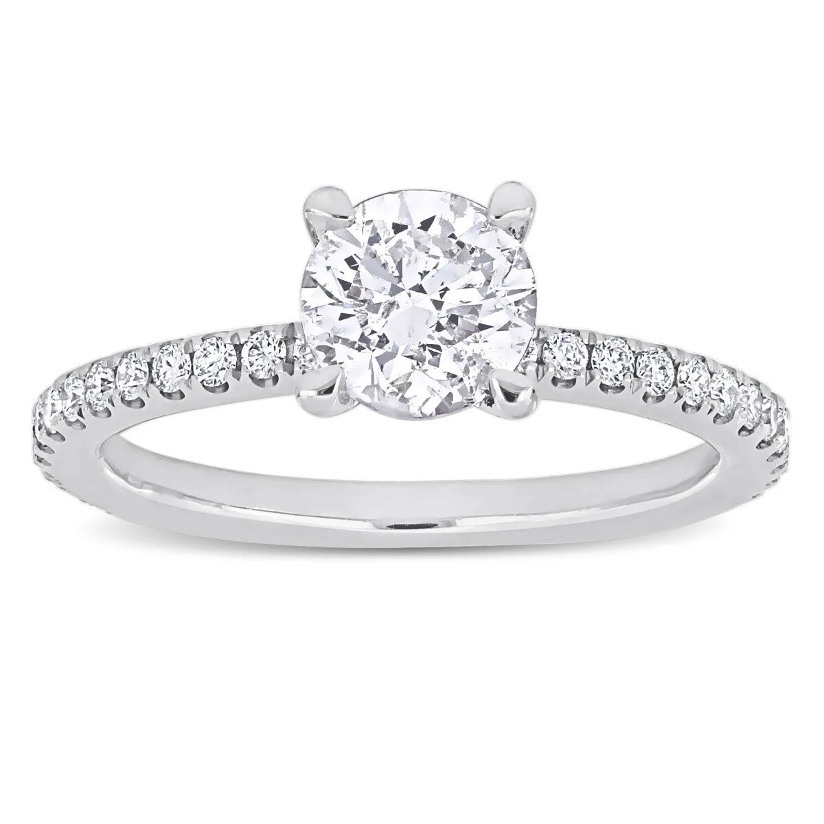 Miadora 1 1/3ct TDW Diamond Engagement Ring in 14k White Gold sold by Zulily product image thumbnail 2