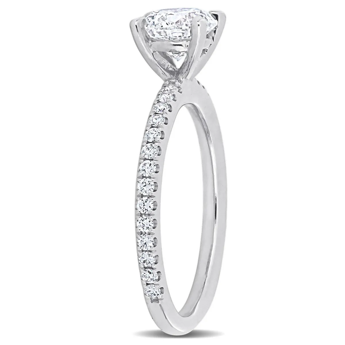 Miadora 1 1/3ct TDW Diamond Engagement Ring in 14k White Gold sold by Zulily product image thumbnail 3
