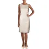 Ralph Lauren Women's Sequined Embroidered Floral Dress Beige Size 8 sold by Zulily