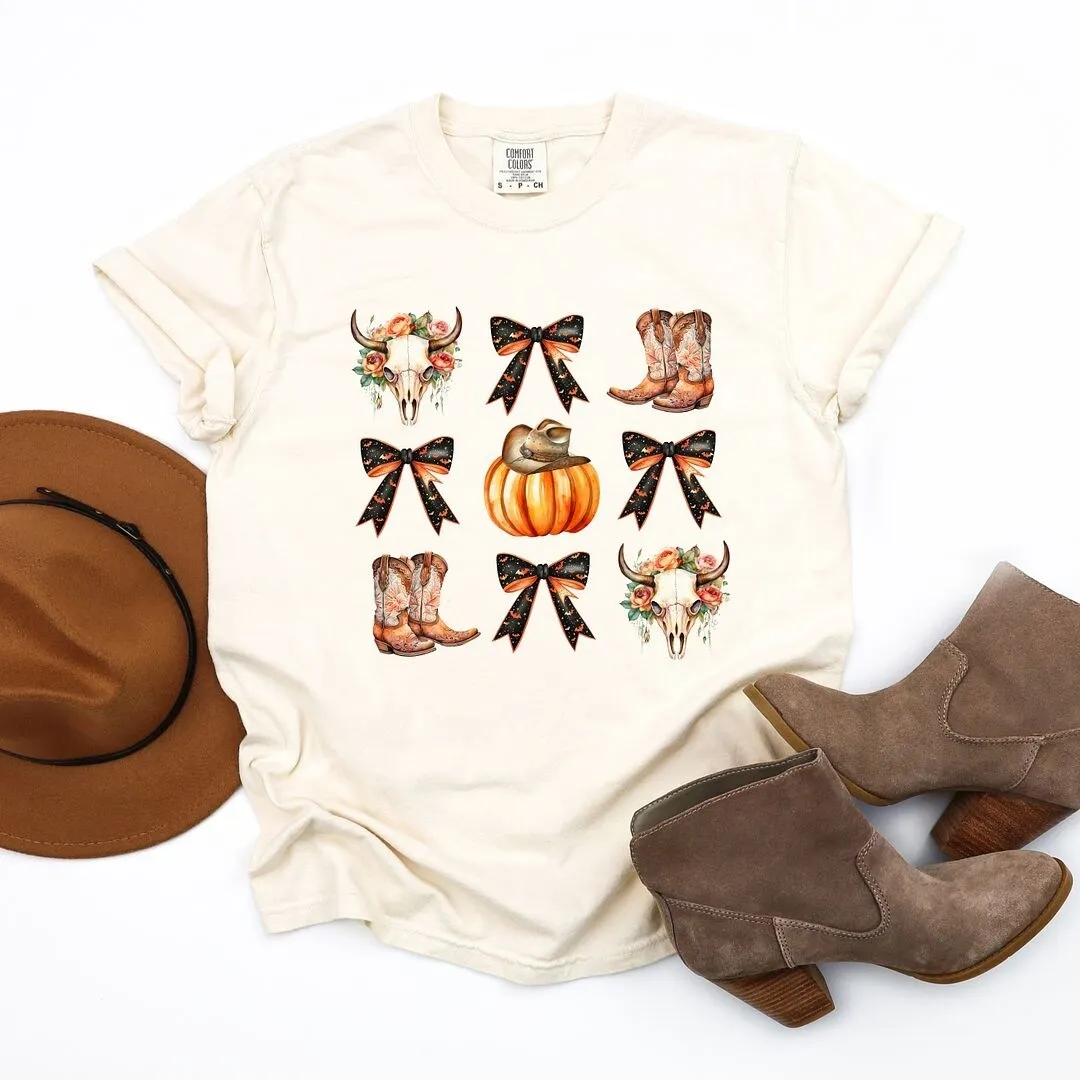 Coquette Western Halloween Chart Garment Dyed Tee sold by Zulily