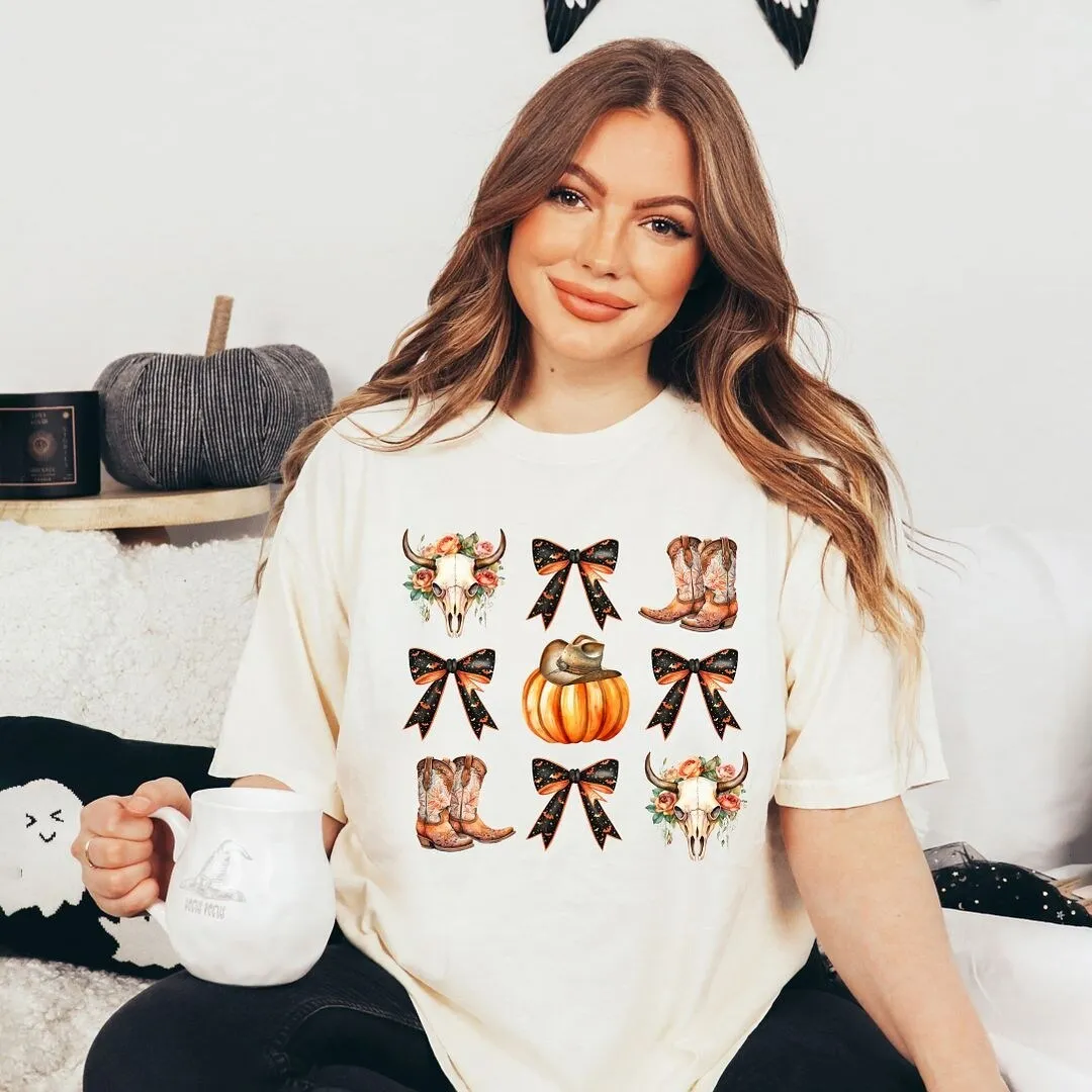 Coquette Western Halloween Chart Garment Dyed Tee sold by Zulily product image thumbnail 3