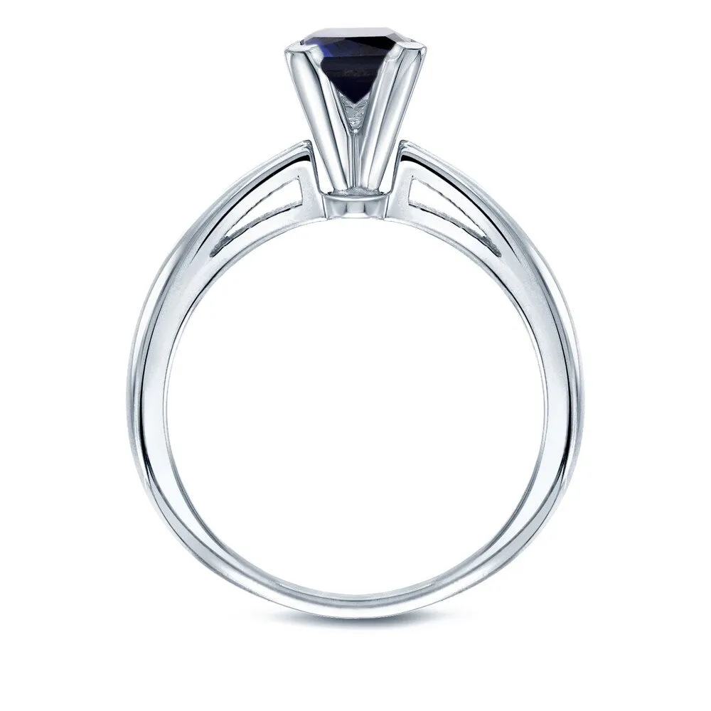 Auriya 14k Gold Princess-cut Sapphire Solitaire Engagement Ring 1 1/2ct TGW sold by Zulily product image thumbnail 5