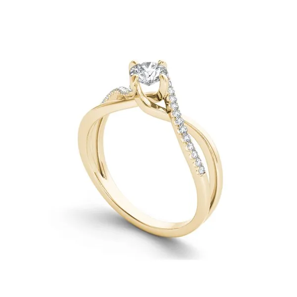 De Couer 10k Yellow Gold 1/2ct TDW Diamond Engagement Ring sold by Zulily product image thumbnail 2