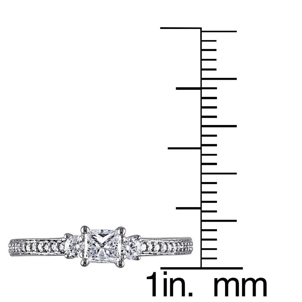 Miadora 10k White Gold 1/2ct TDW Diamond Ring sold by Zulily product image thumbnail 5