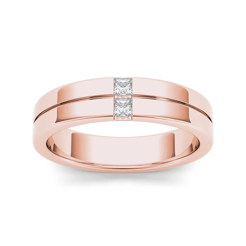 1/5ct TDW Diamond Men's Band in 14k Gold by De Couer sold by Zulily product image thumbnail 2