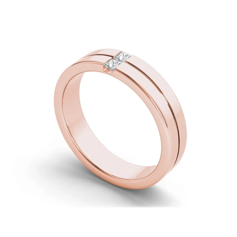 1/5ct TDW Diamond Men's Band in 14k Gold by De Couer sold by Zulily product image thumbnail 3