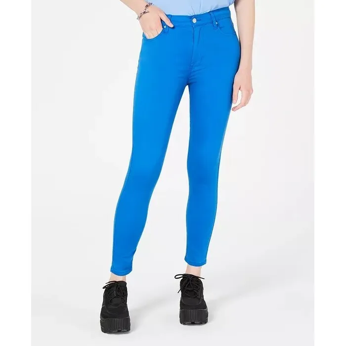 Celebrity Pink Juniors' Colored Skinny Ankle Jeans Blue Size 3 sold by Zulily
