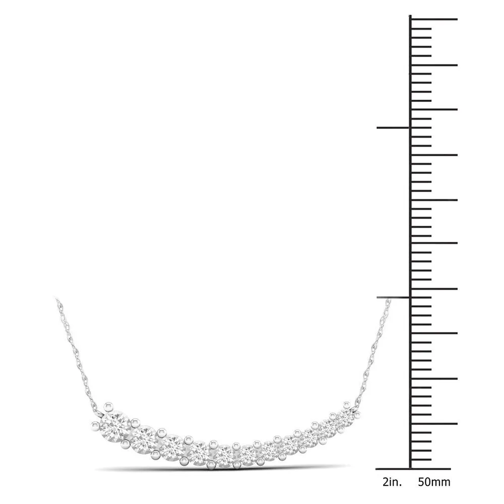 De Couer 10k Gold 1/4ct TDW Diamond Journey Necklace sold by Zulily product image thumbnail 4