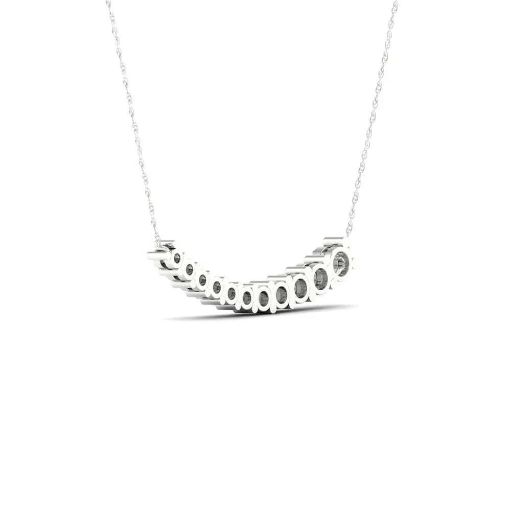 De Couer 10k Gold 1/4ct TDW Diamond Journey Necklace sold by Zulily product image thumbnail 3