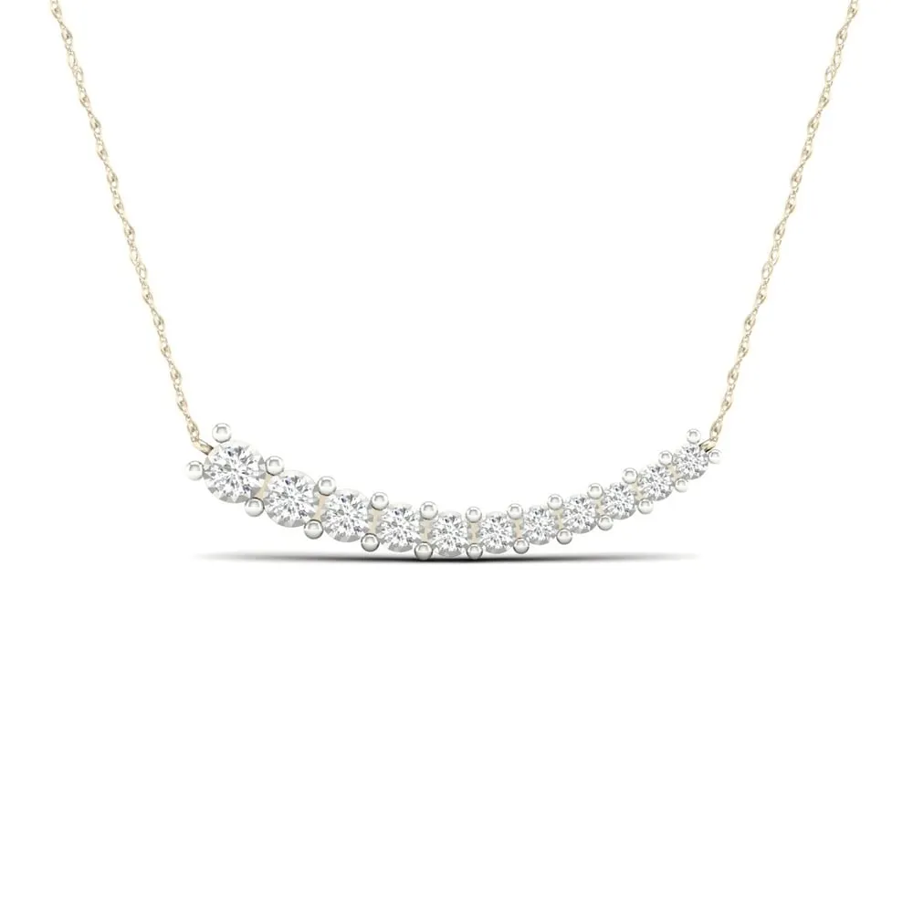 De Couer 10k Gold 1/4ct TDW Diamond Journey Necklace sold by Zulily product image thumbnail 5