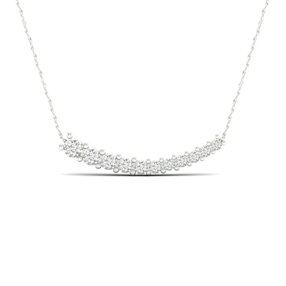 De Couer 10k Gold 1/4ct TDW Diamond Journey Necklace sold by Zulily