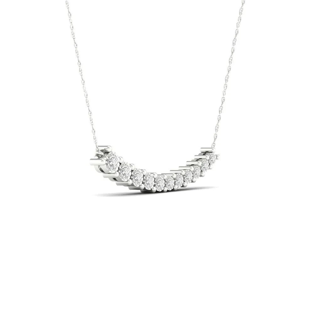 De Couer 10k Gold 1/4ct TDW Diamond Journey Necklace sold by Zulily product image thumbnail 2