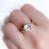 Green Amethyst and 1/10ct TDW Diamond Floral Halo Ring in 14k Rose Gold by Miadora - Purple sold by Zulily