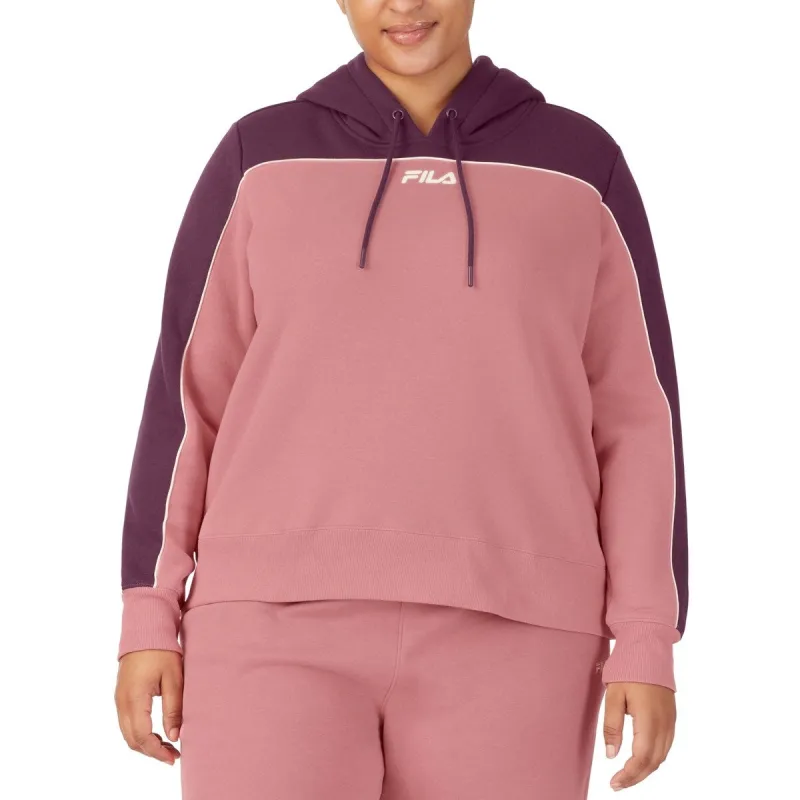 Fila Women's Vigor Colorblocked Long Sleeve Hoodie Purple Size 3X sold by Zulily