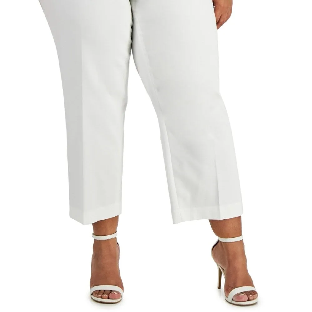 Anne Klein Women's Beacon Hill Cropped Pants White sold by Zulily product image thumbnail 3