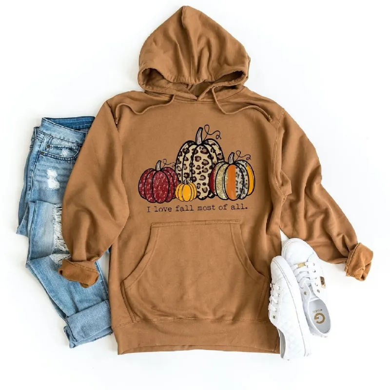 I Love Fall Most Of All Pumpkins Graphic Hoodie sold by Zulily