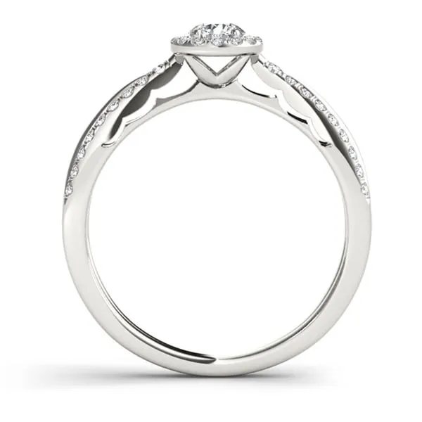 De Couer 10k White Gold 1/2ct TDW Diamond Solitaire Engagement Ring sold by Zulily product image thumbnail 3
