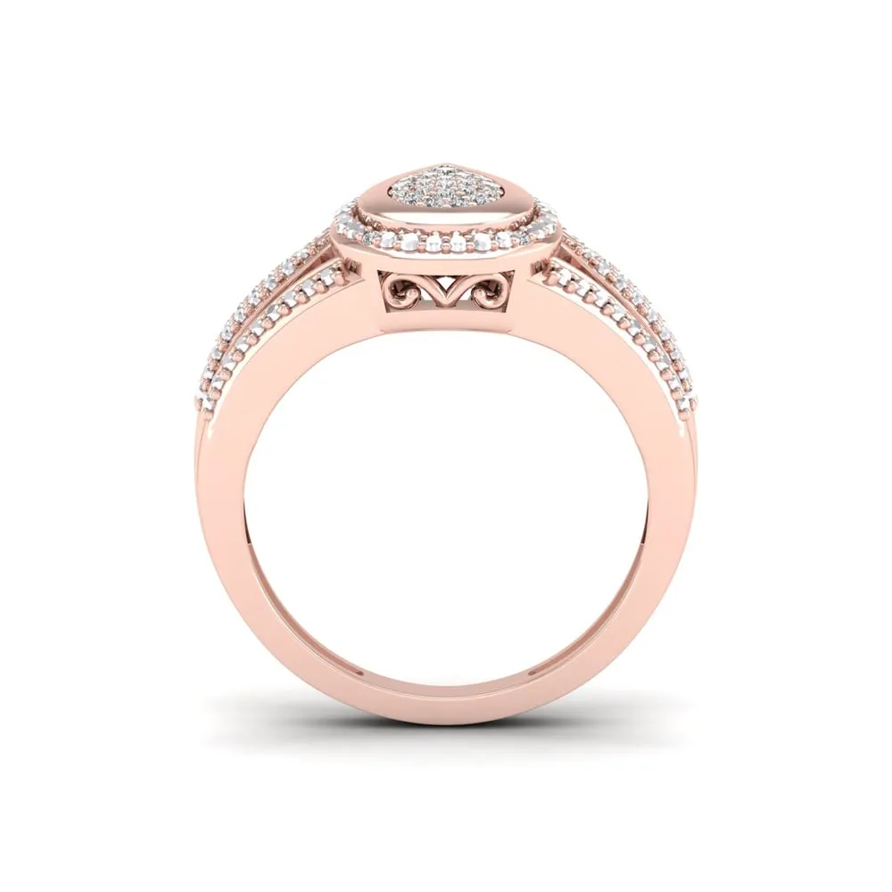 De Couer 1/10ct TDW Diamond Engagement Ring - Pink sold by Zulily product image thumbnail 3