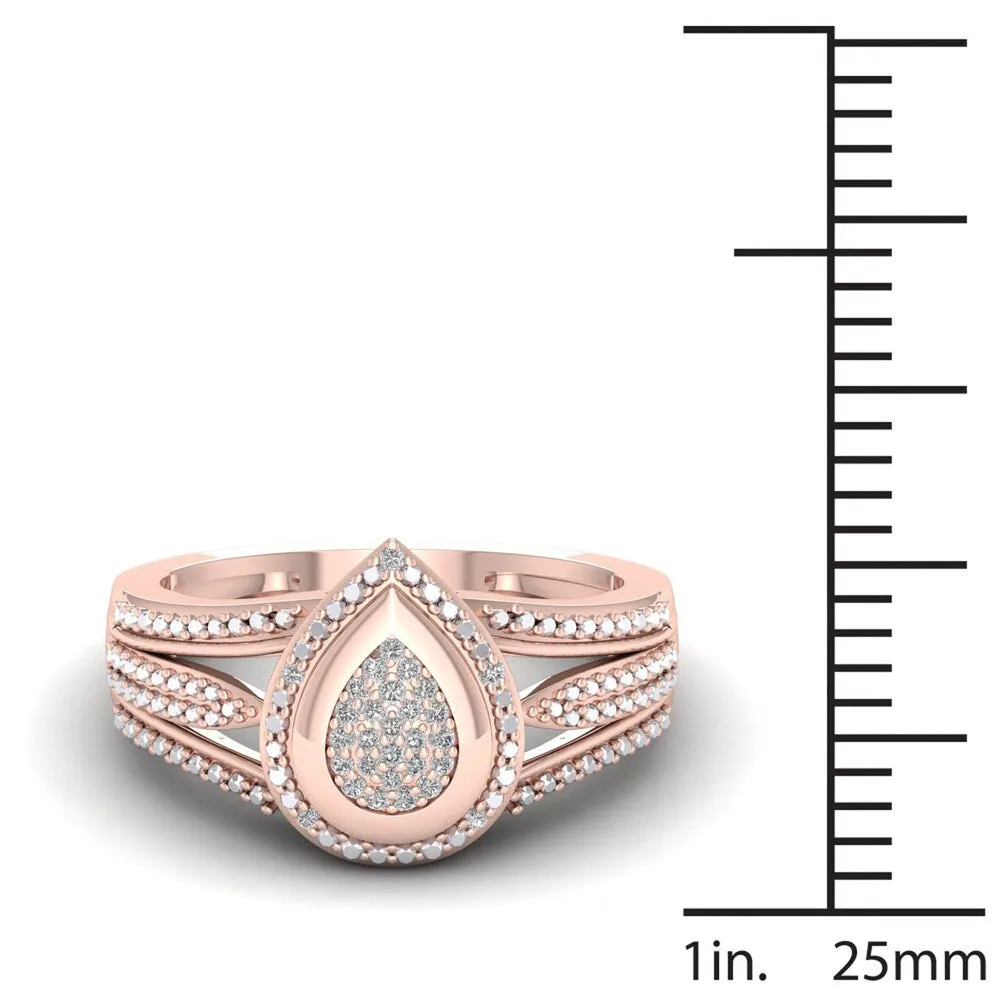 De Couer 1/10ct TDW Diamond Engagement Ring - Pink sold by Zulily product image thumbnail 4