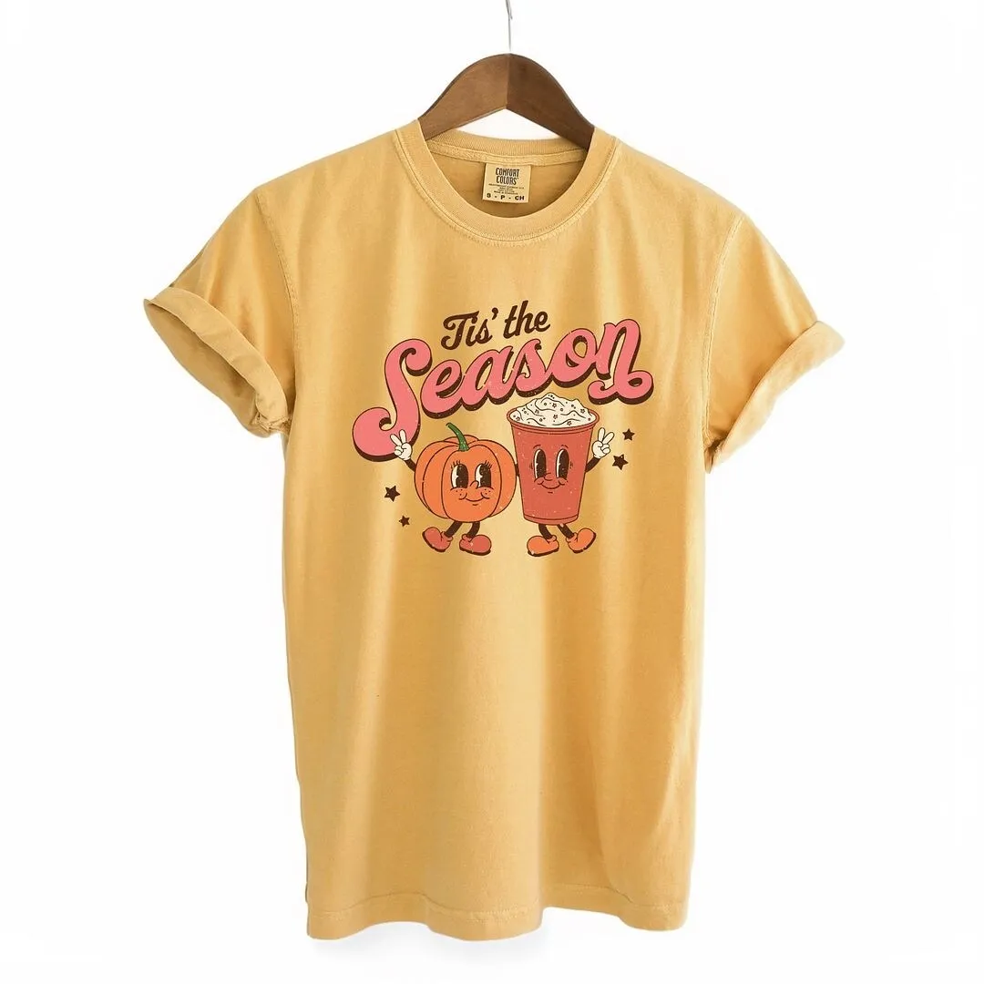 Tis The Season Pumpkin Garment Dyed Tee sold by Zulily product image thumbnail 2