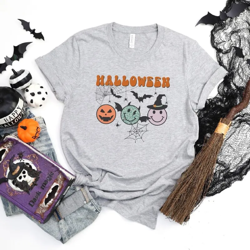 Halloween Smiley Faces Short Sleeve Tee sold by Zulily