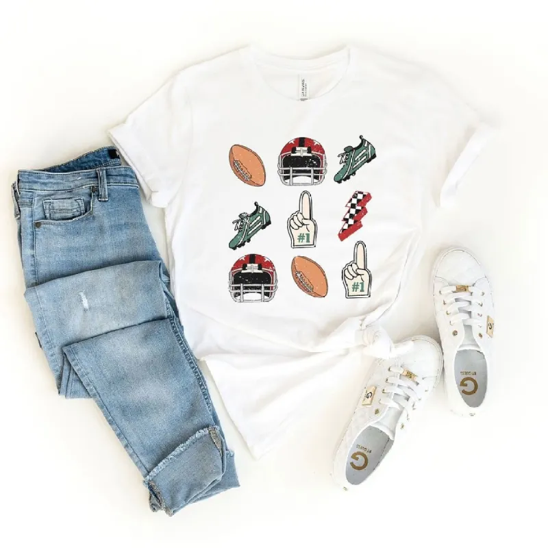 Football Collage Short Sleeve Tee sold by Zulily