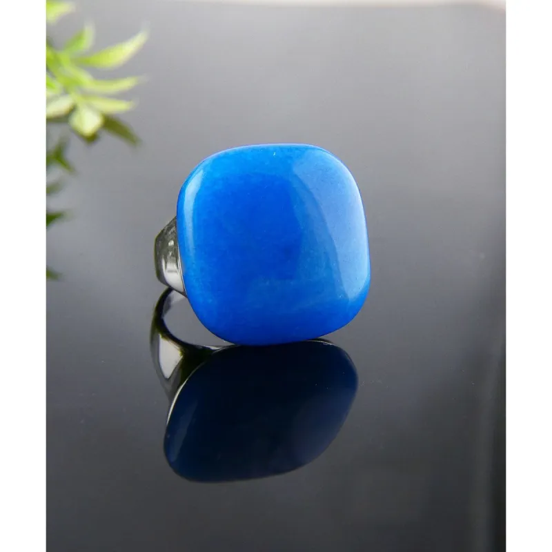 Vera & Co. Sterling Silver Cushion Blue Quartzite Statement Ring sold by Zulily