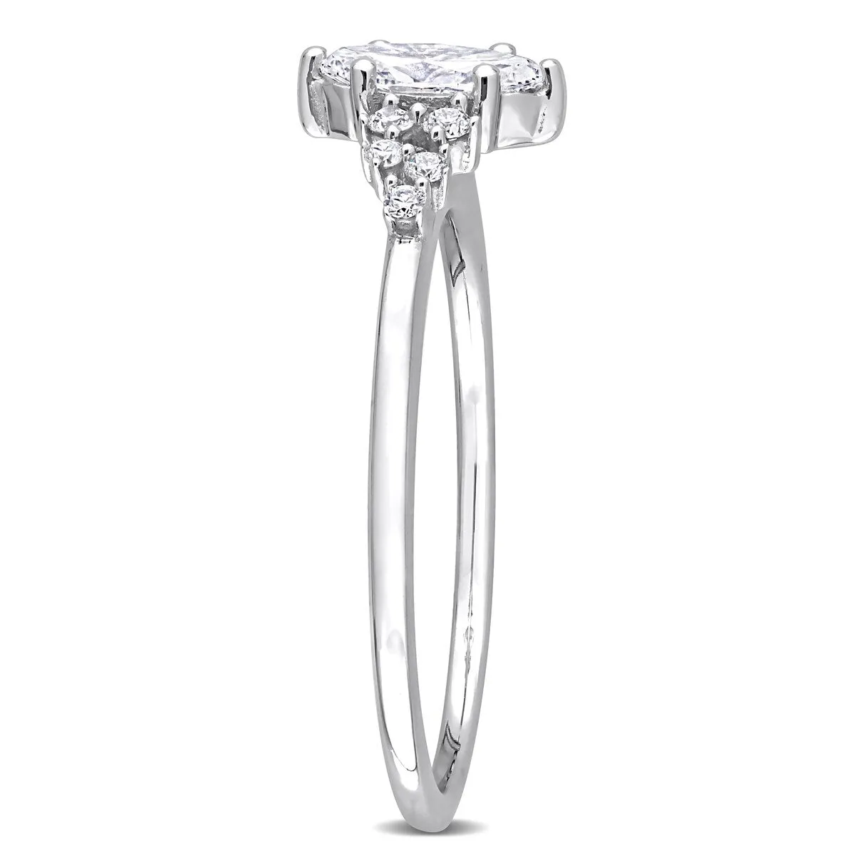 Miadora 14k White Gold 1/2ct TDW Diamond Marquise Engagement Ring sold by Zulily product image thumbnail 4