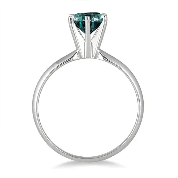 3/4 Carat Round Blue Diamond Solitaire Ring in 14k White Gold sold by Zulily product image thumbnail 2