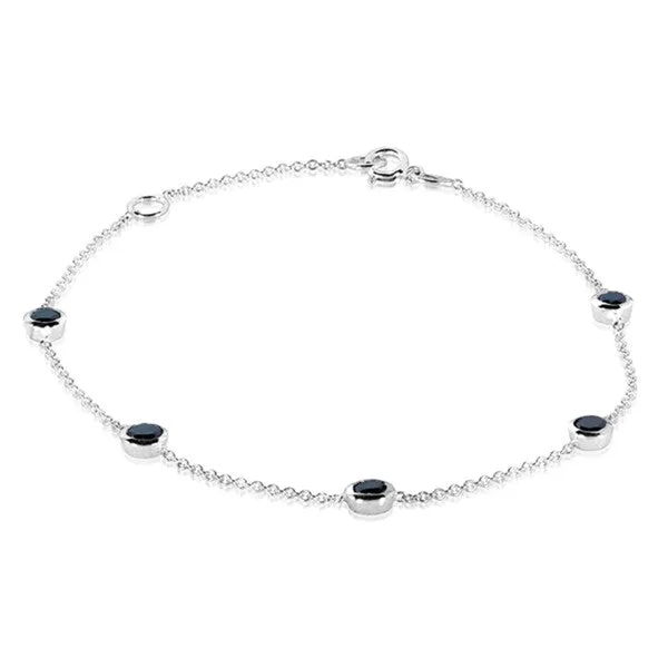 Annello by Kobelli 14k Gold 1ct TDW Black Diamond Bezel Station Bracelet sold by Zulily product image thumbnail 3