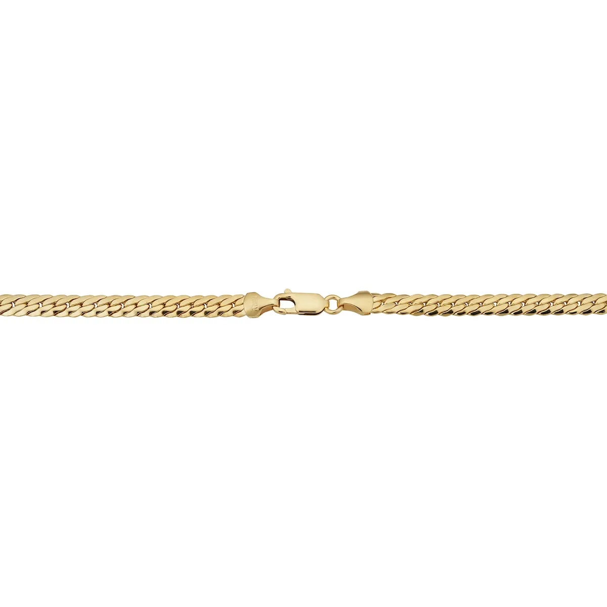 14k Yellow Gold Filled 4.75 mm Bombay Curb Necklace for Men and Women sold by Zulily product image thumbnail 3