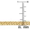 14k Yellow Gold Filled 4.75 mm Bombay Curb Necklace for Men and Women sold by Zulily
