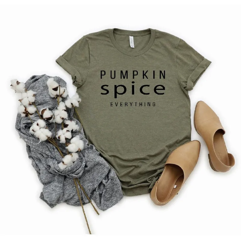 Pumpkin Spice Everything Short Sleeve Tee sold by Zulily