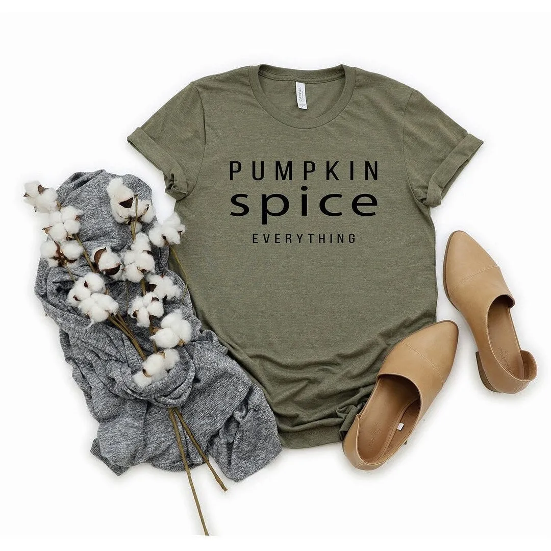 Pumpkin Spice Everything Short Sleeve Tee sold by Zulily