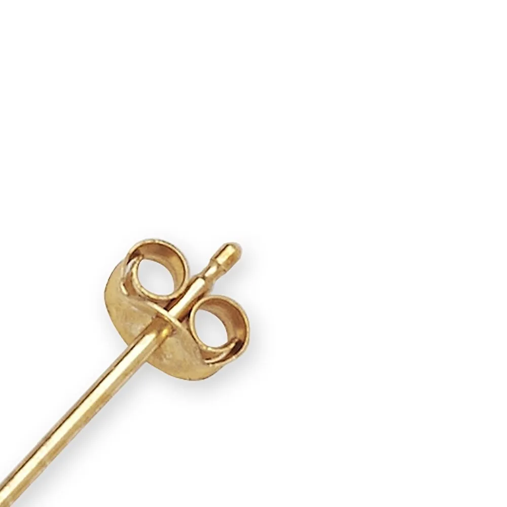 Curata 14k Yellow Gold 4mm Reconstructed Turquoise Ball Stud Earrings sold by Zulily product image thumbnail 2