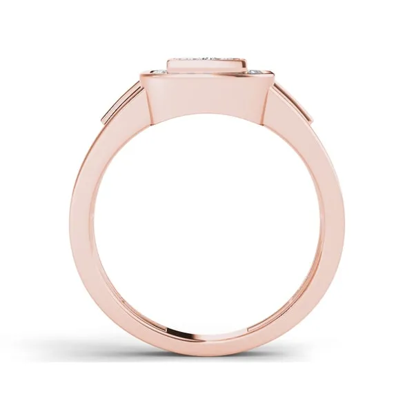 De Couer IGI Certified 10k Rose Gold Men's 1/2ct TDW Diamond Ring sold by Zulily product image thumbnail 5