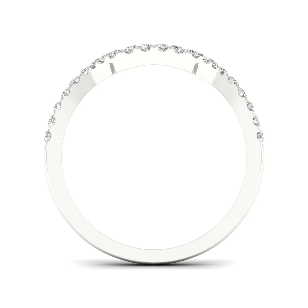 1/5ct TDW Diamond Women's Wedding Band in 10k Gold by De Couer sold by Zulily product image thumbnail 3