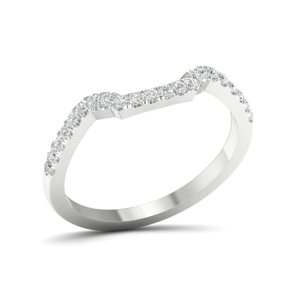 1/5ct TDW Diamond Women's Wedding Band in 10k Gold by De Couer sold by Zulily product image thumbnail 2