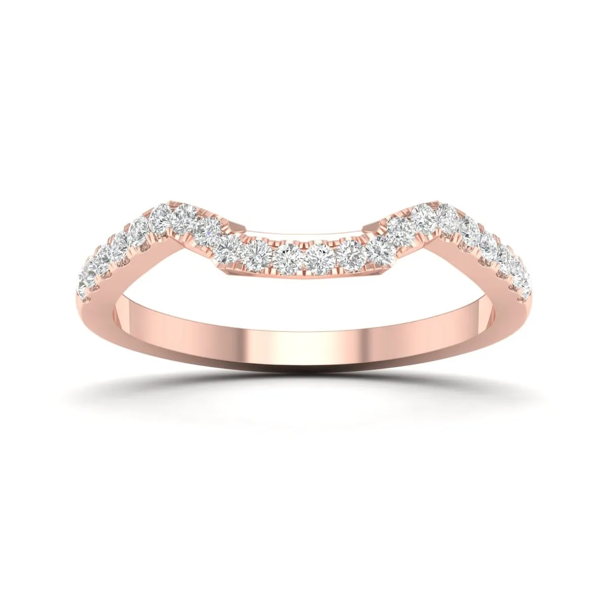 1/5ct TDW Diamond Women's Wedding Band in 10k Gold by De Couer sold by Zulily product image thumbnail 5