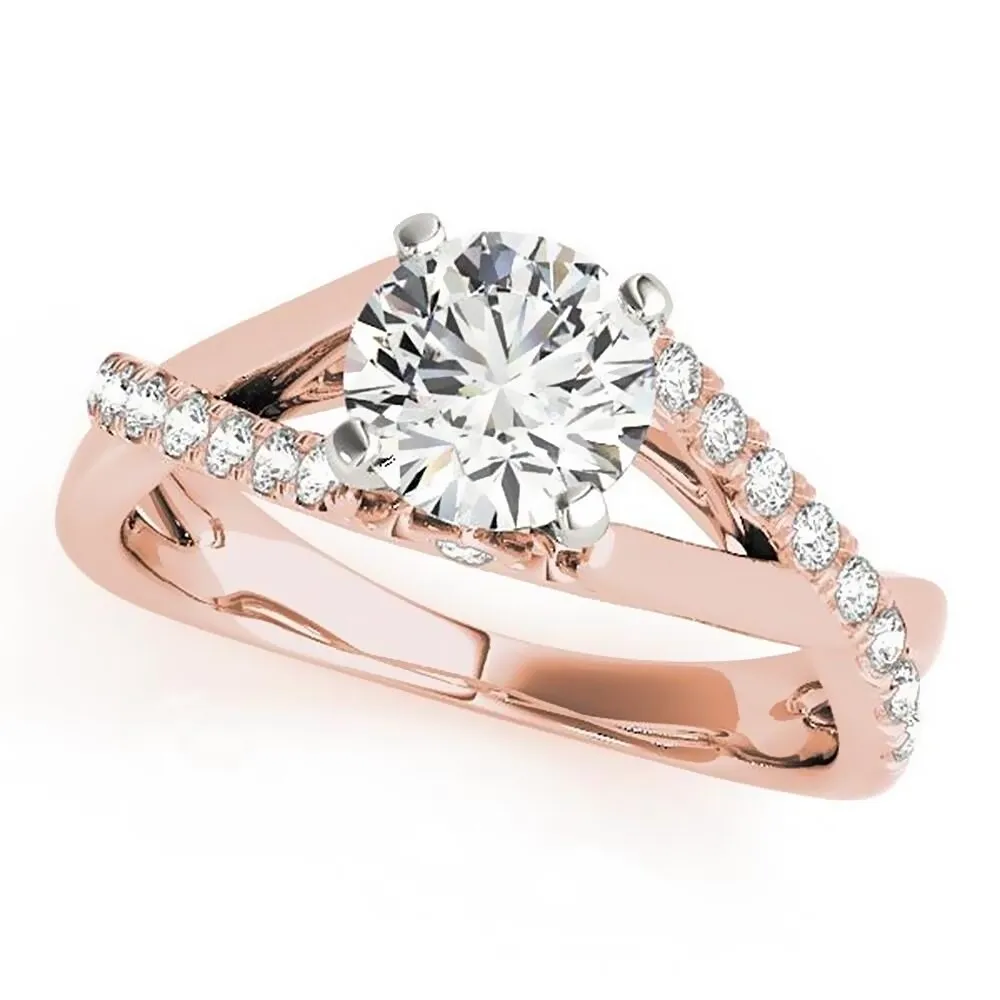 Moissanite by Auriya 14k Gold 3/4ctw and Diamond Engagement Ring 1/4ctw sold by Zulily product image thumbnail 3