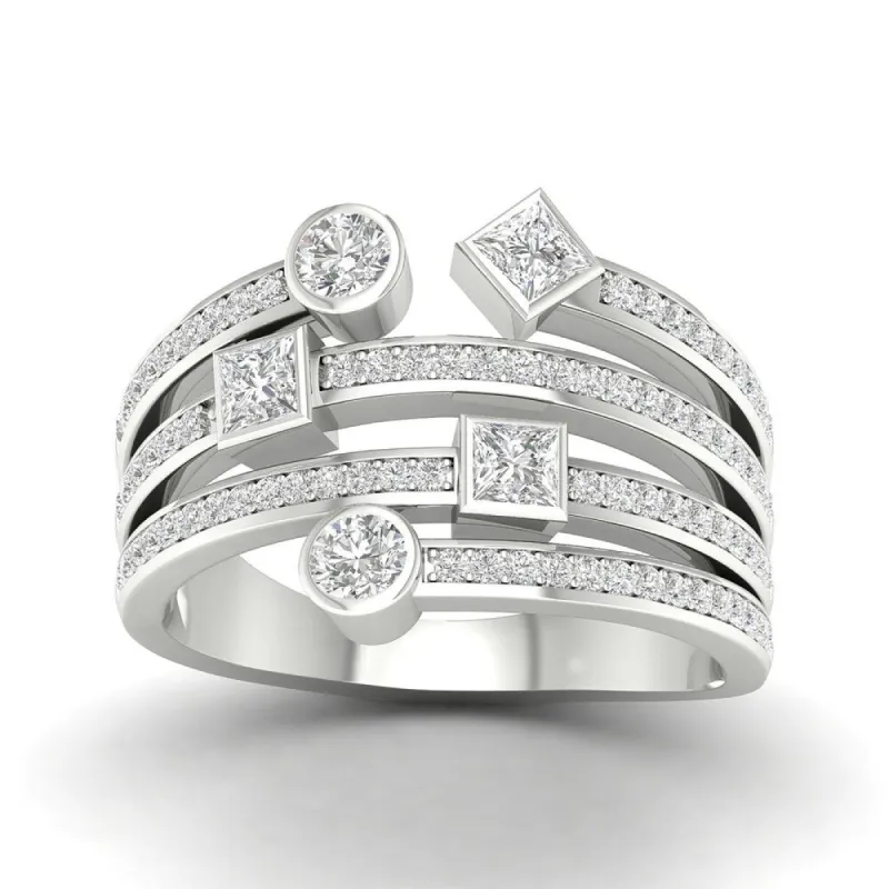 De Couer 10k Gold 5/8ct TDW Diamond Fashion Ring sold by Zulily