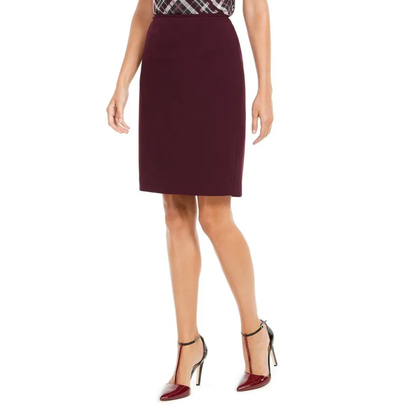 Calvin Klein Women's Soft Crepe Pencil Skirt Purple Size 12 sold by Zulily
